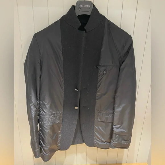 Real Prada Mens Wool and Nylon Vintage Fall Blazer Jacket